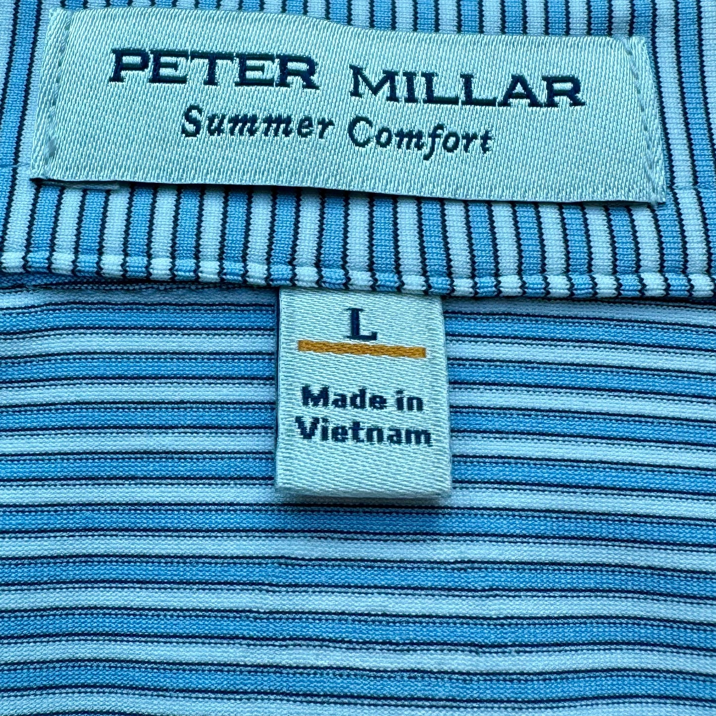 Polo Men's Peter Millar Lawson Performance Cottage Blue/Black