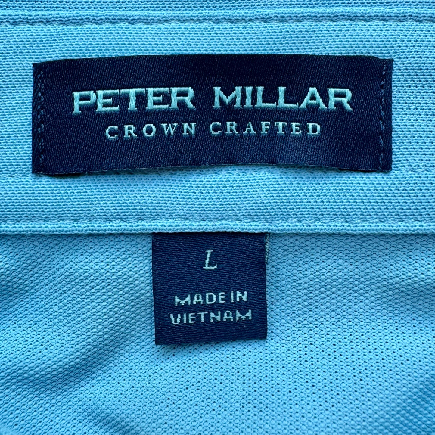 Polo Men's Peter Millar Performance Mesh Blue Frost