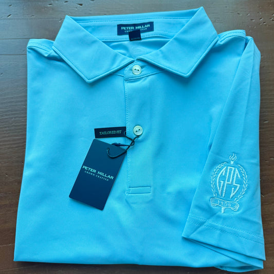 Polo Men's Peter Millar Performance Mesh Blue Frost