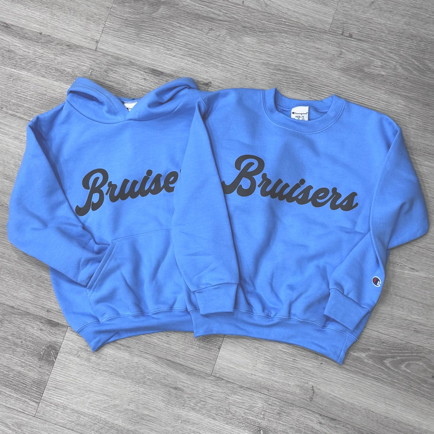 Sweatshirt Youth Champion Team Script Hood/Crew