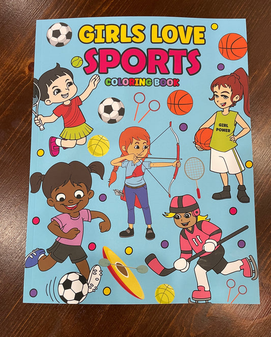 Book/ Coloring Girls Love Sports