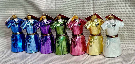 Ornament Mini Glass Set Dresses