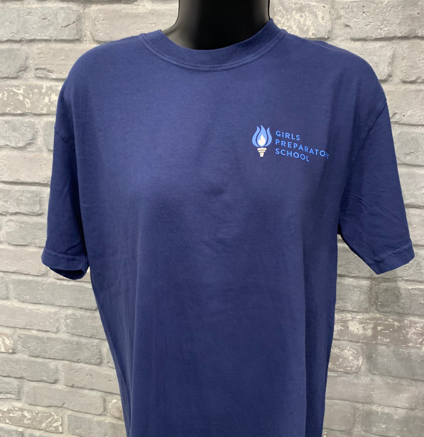 T-Shirt Comfort Colors Torch Logo/ Navy